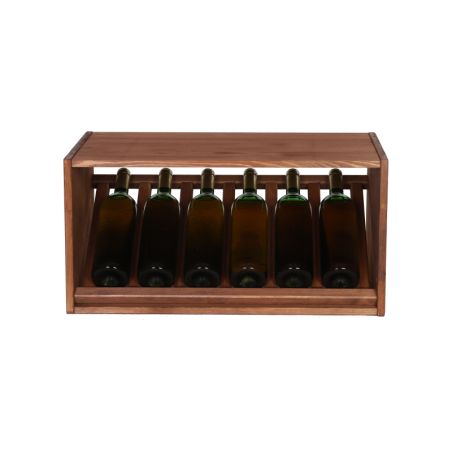 Ekspozycyjny Regał na Wino 30X60X30 cm · 1 Leżnia Ukośna  · Naturalny