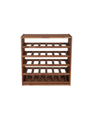 Seria RW-61 - Segmentowy Regał na Alkohole (5 poziomych leżni) – RW61 Brąz - product 5