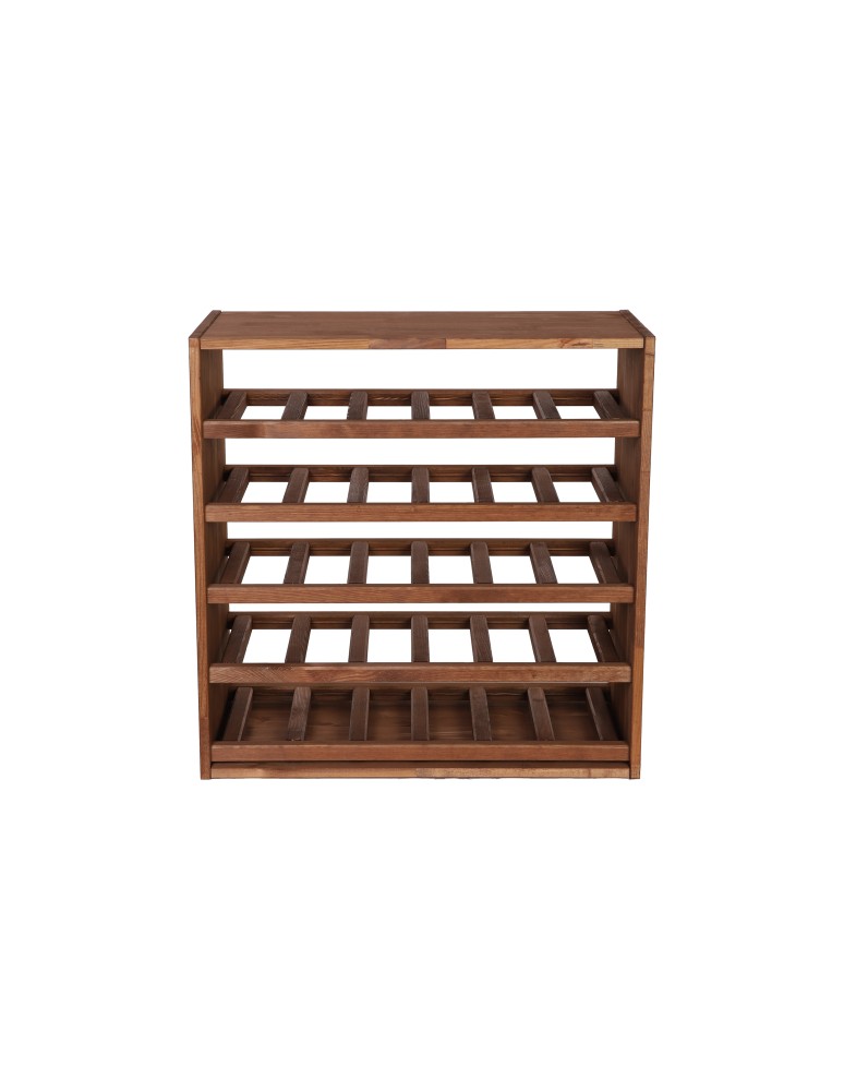 Seria RW-61 - Segmentowy Regał na Alkohole (5 poziomych leżni) – RW61 Brąz - product MODO24.PL 5