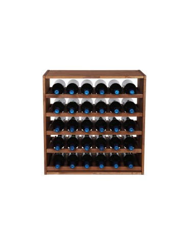 Seria RW-61 - Segmentowy Regał na Alkohole (5 poziomych leżni) – RW61 Brąz - product 4