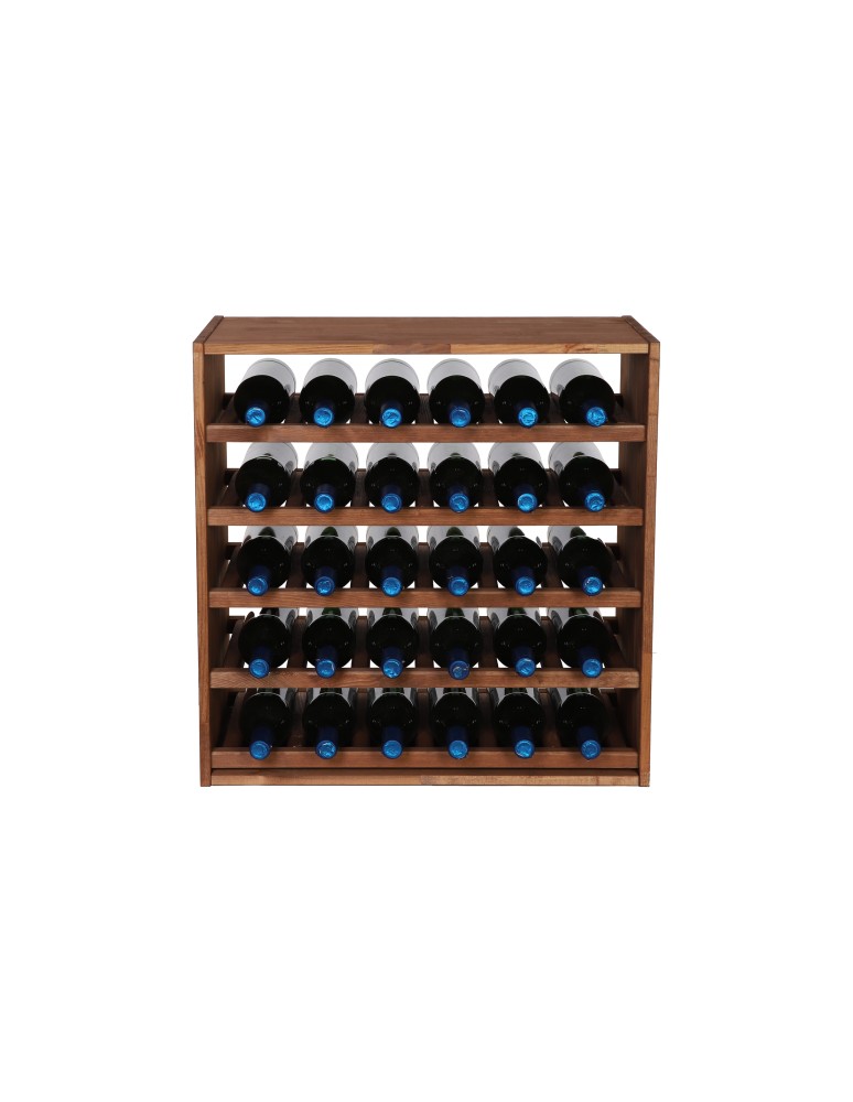 Seria RW-61 - Segmentowy Regał na Alkohole (5 poziomych leżni) – RW61 Brąz - product MODO24.PL 4