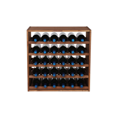 Modułowy Regał na Alkohole 60X60X30 cm · 5 Leżni · Naturalny