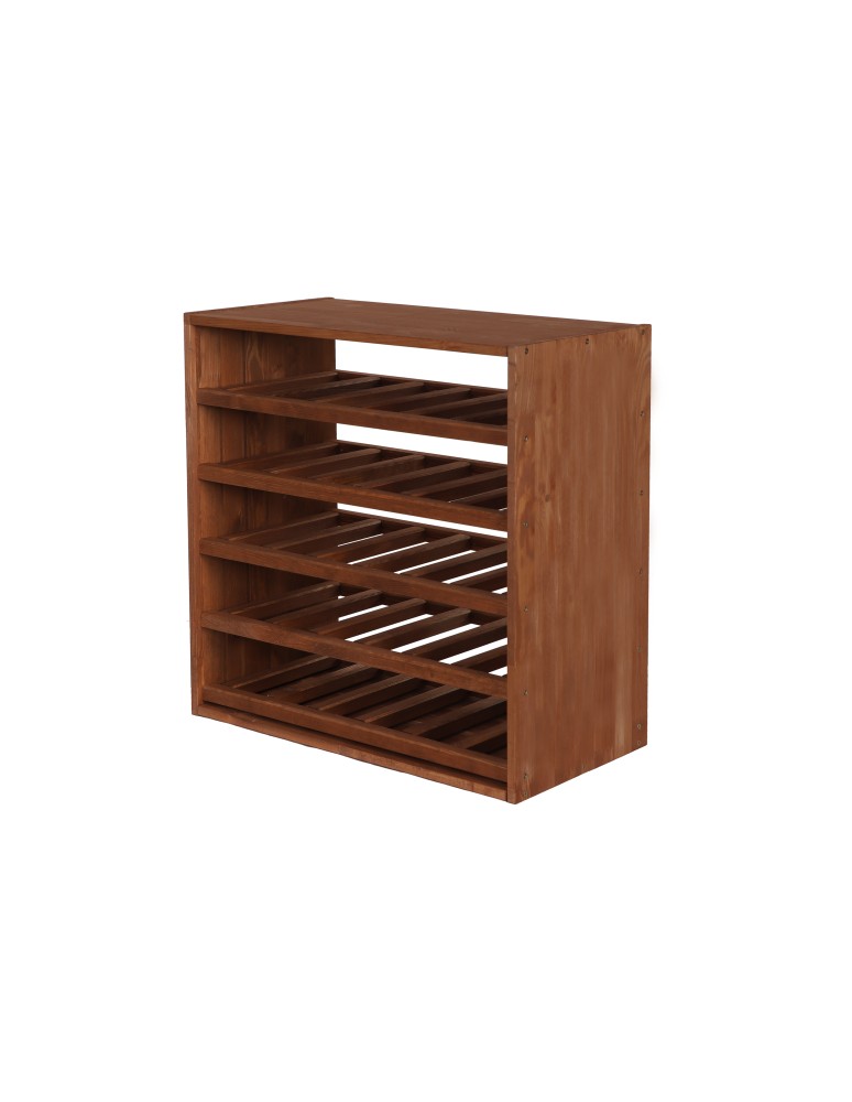 Seria RW-61 - Segmentowy Regał na Alkohole (5 poziomych leżni) – RW61 Brąz - product MODO24.PL 3