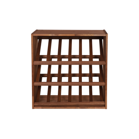 Modułowy Regał na Alkohole 60X60X30 cm · 3 Leżnie Ukośne · Naturalny