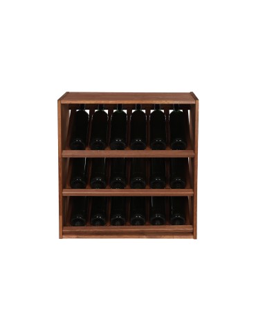 Seria RW-61 - Segmentowy Regał na Alkohole (3 ukośne leżnie) – RW61 Brąz - product 4
