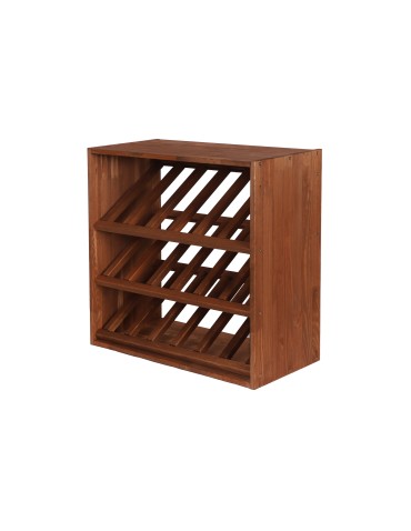 Seria RW-61 - Segmentowy Regał na Alkohole (3 ukośne leżnie) – RW61 Brąz - product 3