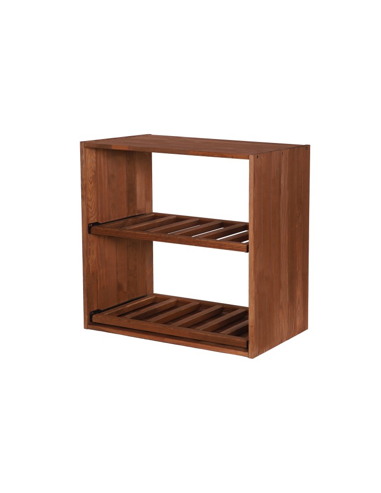 Seria RW-61 - Segmentowy Regał na Alkohole (2 wysuwane leżnie) – RW61 Brąz - product MODO24.PL 3