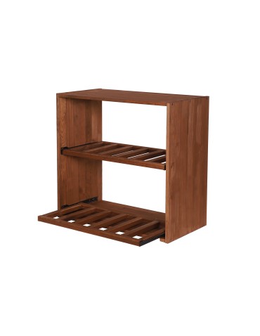 Seria RW-61 - Segmentowy Regał na Alkohole (2 wysuwane leżnie) – RW61 Brąz - product 5