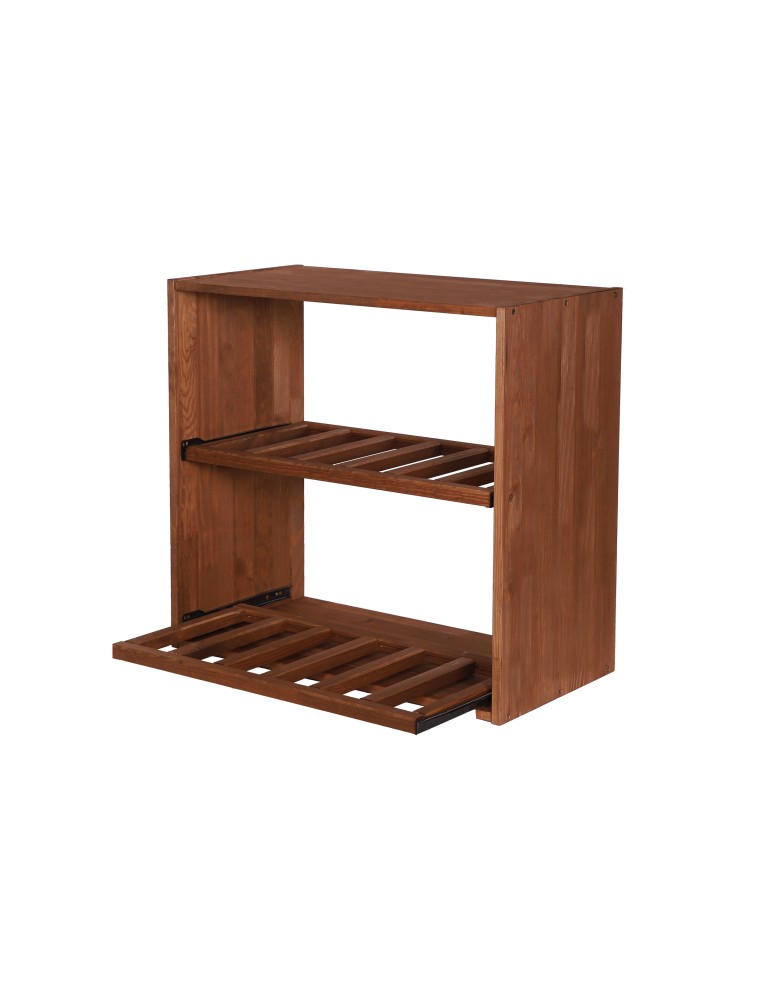 Seria RW-61 - Segmentowy Regał na Alkohole (2 wysuwane leżnie) – RW61 Brąz - product MODO24.PL 5