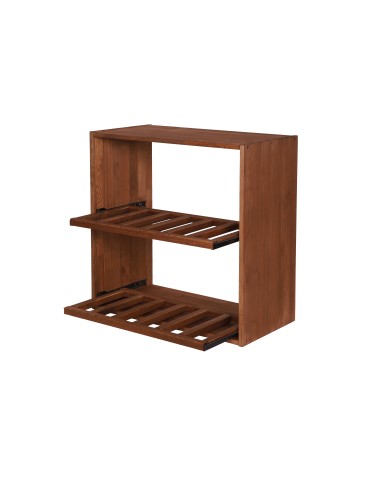 Seria RW-61 - Segmentowy Regał na Alkohole (2 wysuwane leżnie) – RW61 Brąz - product 9