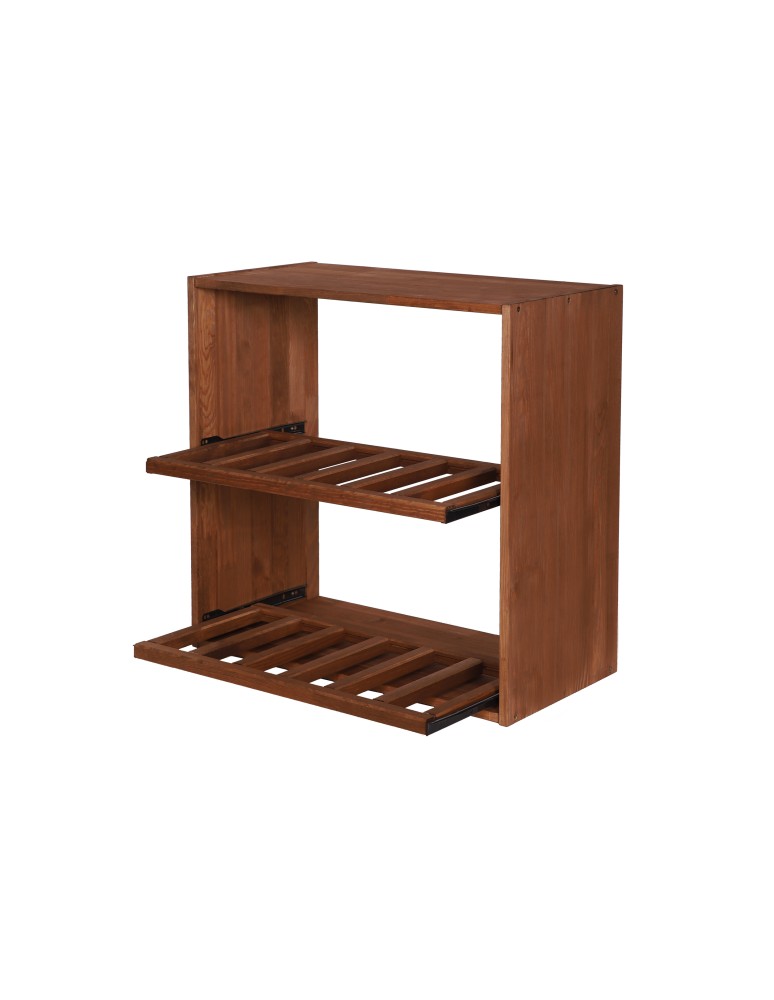 Seria RW-61 - Segmentowy Regał na Alkohole (2 wysuwane leżnie) – RW61 Brąz - product MODO24.PL 9