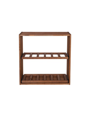 Seria RW-61 - Segmentowy Regał na Alkohole (2 wysuwane leżnie) – RW61 Brąz - product 7