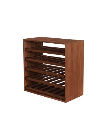 Segmentowy Regał na Alkohole (5 wysuwanych leżni) – RW61 Brąz - product 2