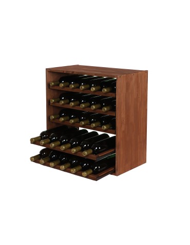 Seria RW-61 - Segmentowy Regał na Alkohole (5 wysuwanych leżni) – RW61 Brąz - product 6