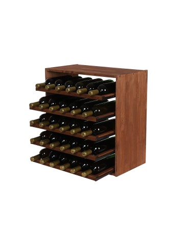 Seria RW-61 - Segmentowy Regał na Alkohole (5 wysuwanych leżni) – RW61 Brąz - product 8