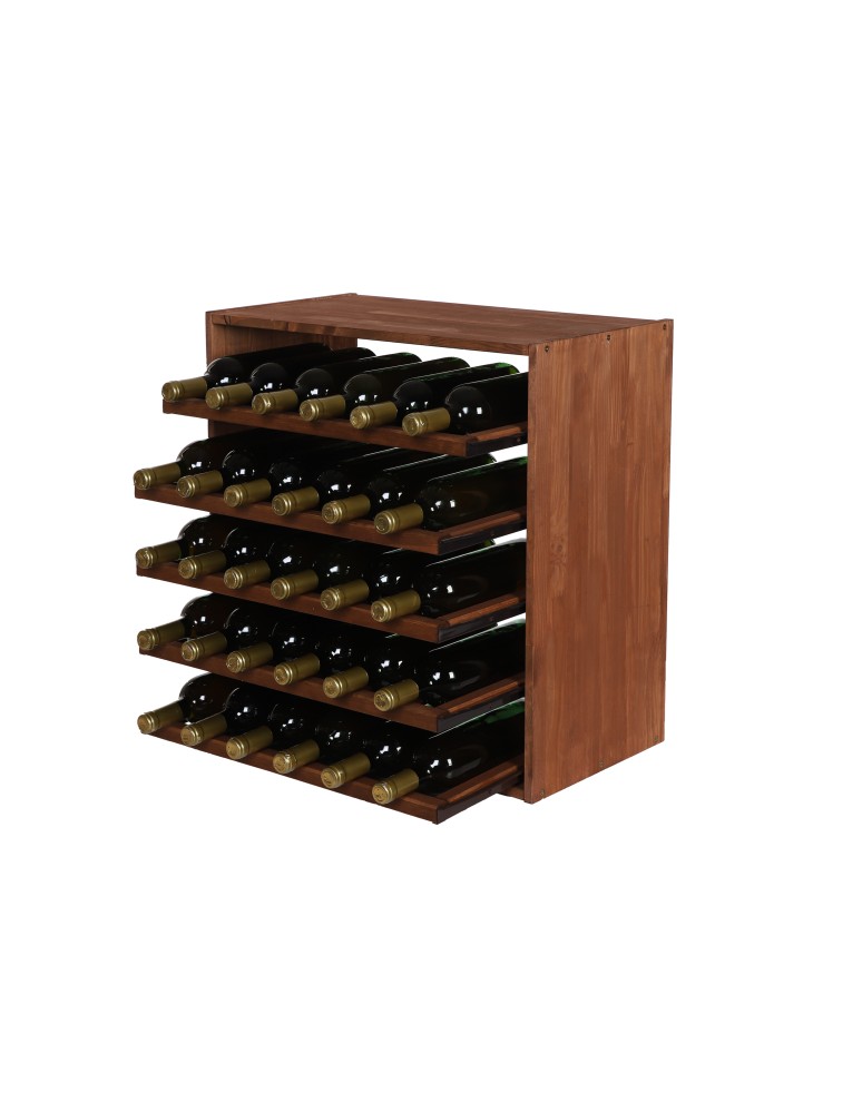 Seria RW-61 - Segmentowy Regał na Alkohole (5 wysuwanych leżni) – RW61 Brąz - product MODO24.PL 8