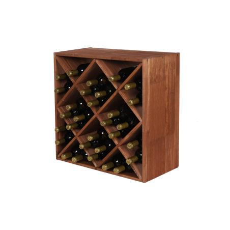 Modułowy Regał na Alkohole 60X60X30 cm · Półki typu X4· Naturalny