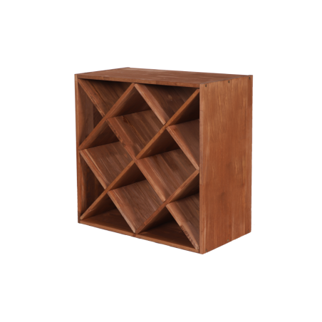 Modułowy Regał na Alkohole 60X60X30 cm · Półki typu X4· Naturalny