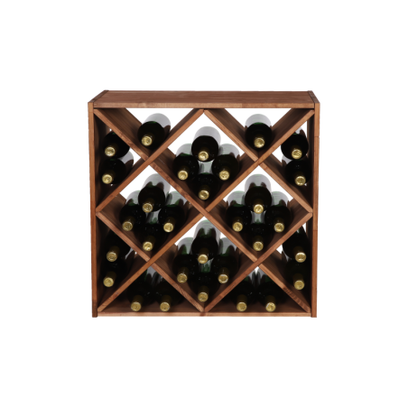 Modułowy Regał na Alkohole 60X60X30 cm · Półki typu X4· Naturalny