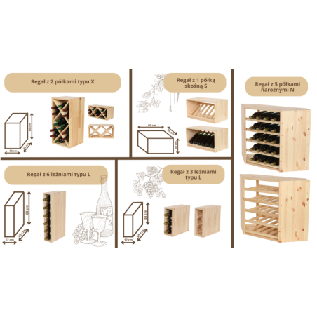 Podstawa Pod Regał RW61 Naturalne Drewno