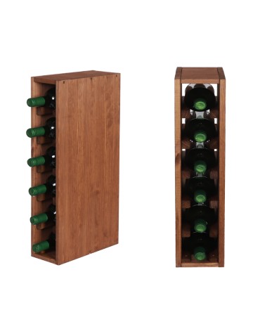 Stojak/ Skrzynka na 6 Butelek – RW61 Brąz · Seria RW61 Brąz