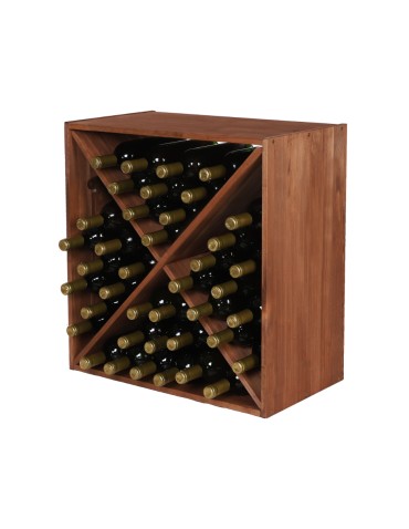 Segmentowy Regał na Alkohole (Półki X1) – RW61  Brąz