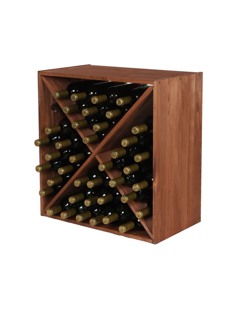 Seria RW-61 - Segmentowy Regał na Alkohole (Półki X1) – RW61  Brąz - produkt MODO24.PL 1