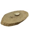 Dębowy Blat Na Stolik ❍ Plaster Drewna ❍ Dł 59 cm  UNIKAT 110525