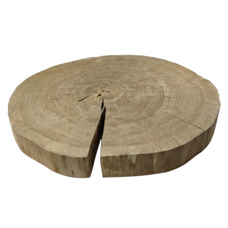 Dębowy Blat Na Stolik ❍ Plaster Drewna bez Kory ❍ Dł  90 cm  UNIKAT 114741