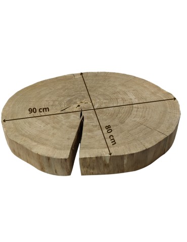 Dębowy Blat Na Stolik ❍ Plaster Drewna bez Kory ❍ Dł  90 cm  UNIKAT 114741 - product 2