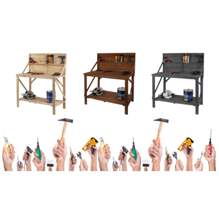 Stół Warsztatowy Drewniany - SWD - Naturalny