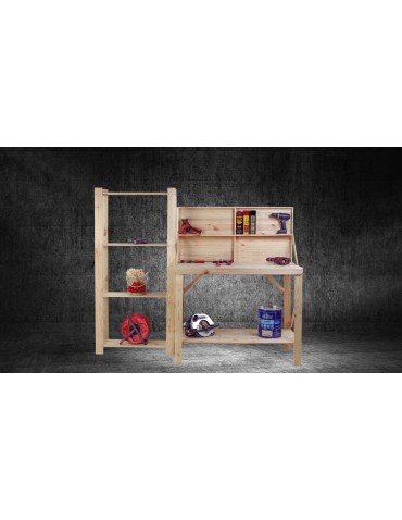 Stoły warsztatowe - Stół Warsztatowy Drewniany - SWD - Naturalny - product 10