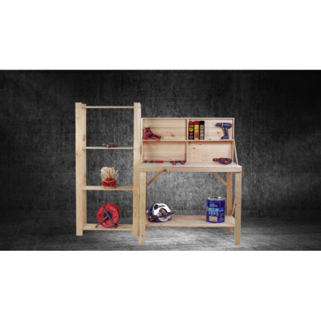 Stół Warsztatowy Drewniany - SWD - Naturalny