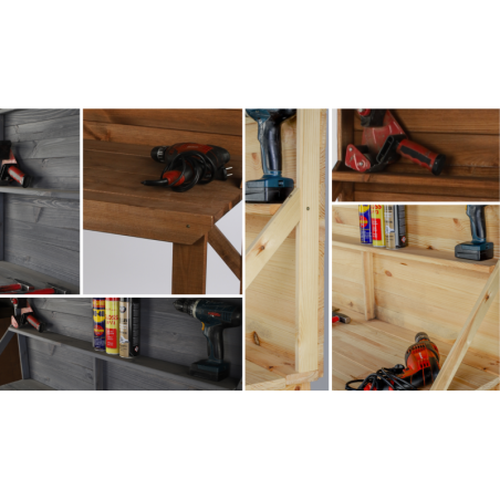 Stół Warsztatowy Drewniany - SWD - Naturalny