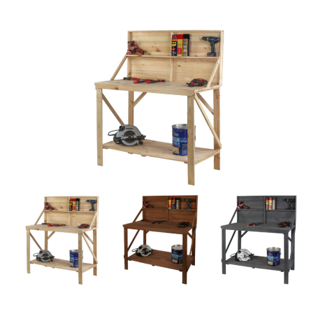 Stół Warsztatowy Drewniany - SWD - Naturalny