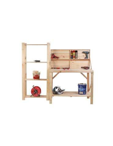 Stoły warsztatowe - Stół Warsztatowy Drewniany - SWD - Naturalny - product 3