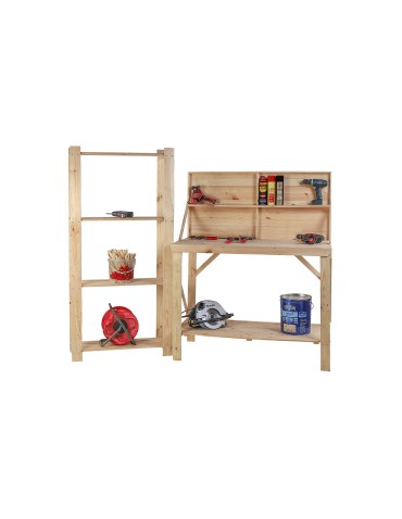 Stoły warsztatowe - Stół Warsztatowy Drewniany - SWD - Naturalny - product 13