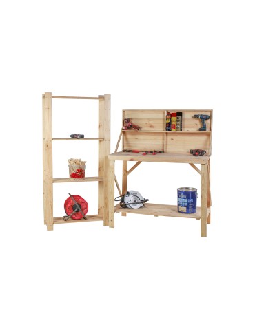 Stoły warsztatowe - Stół Warsztatowy Drewniany - SWD - Naturalny - product 4