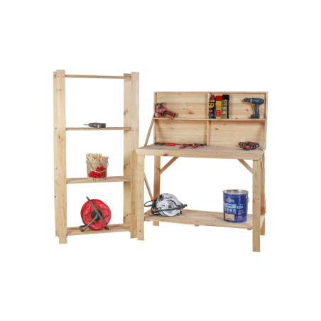 Stół Warsztatowy Drewniany - SWD - Naturalny