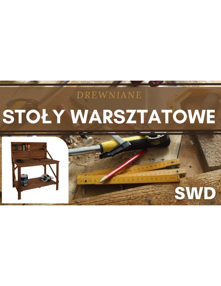 Stoły warsztatowe - Stół Warsztatowy Drewniany - SWD - Brąz - product MODO24.PL 6