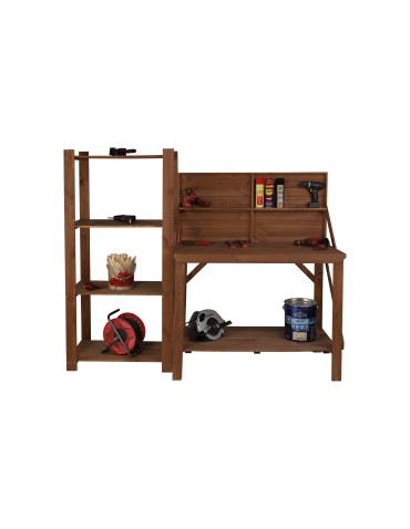 Stoły warsztatowe - Stół Warsztatowy Drewniany - SWD - Brąz - product 10