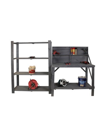 Stoły warsztatowe - Stół Warsztatowy Drewniany - SWD - Szary - product 10