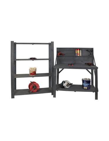 Stoły warsztatowe - Stół Warsztatowy Drewniany - SWD - Szary - product 11