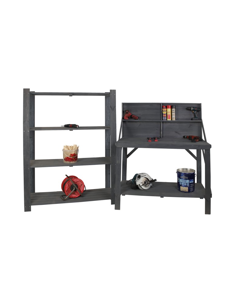 Stoły warsztatowe - Stół Warsztatowy Drewniany - SWD - Szary - product MODO24.PL 11