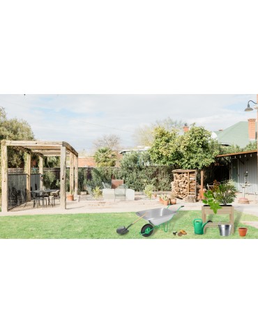 Kwietniki i donice - Drewniany Ziołownik / Skrzynia ZE1 wym. 70x80x34 cm, Naturalna - product 8