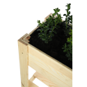 Drewniany Ziołownik / Skrzynia ZE1 wym. 70x80x34 cm, Naturalna