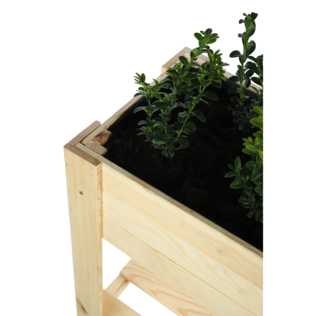 Drewniany Ziołownik / Skrzynia ZE1 wym. 70x80x34 cm, Naturalna