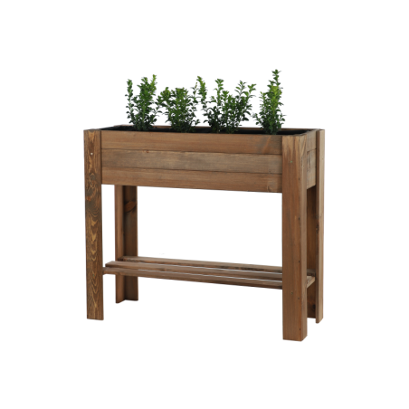 Drewniany Ziołownik / Skrzynia ZE1wym. 70x80x34 cm, Brąz