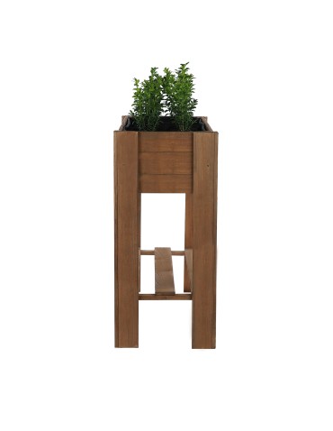 Kwietniki i donice - Drewniany Ziołownik / Skrzynia ZE1wym. 70x80x34 cm, Brąz - product 4