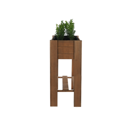 Drewniany Ziołownik / Skrzynia ZE1wym. 70x80x34 cm, Brąz